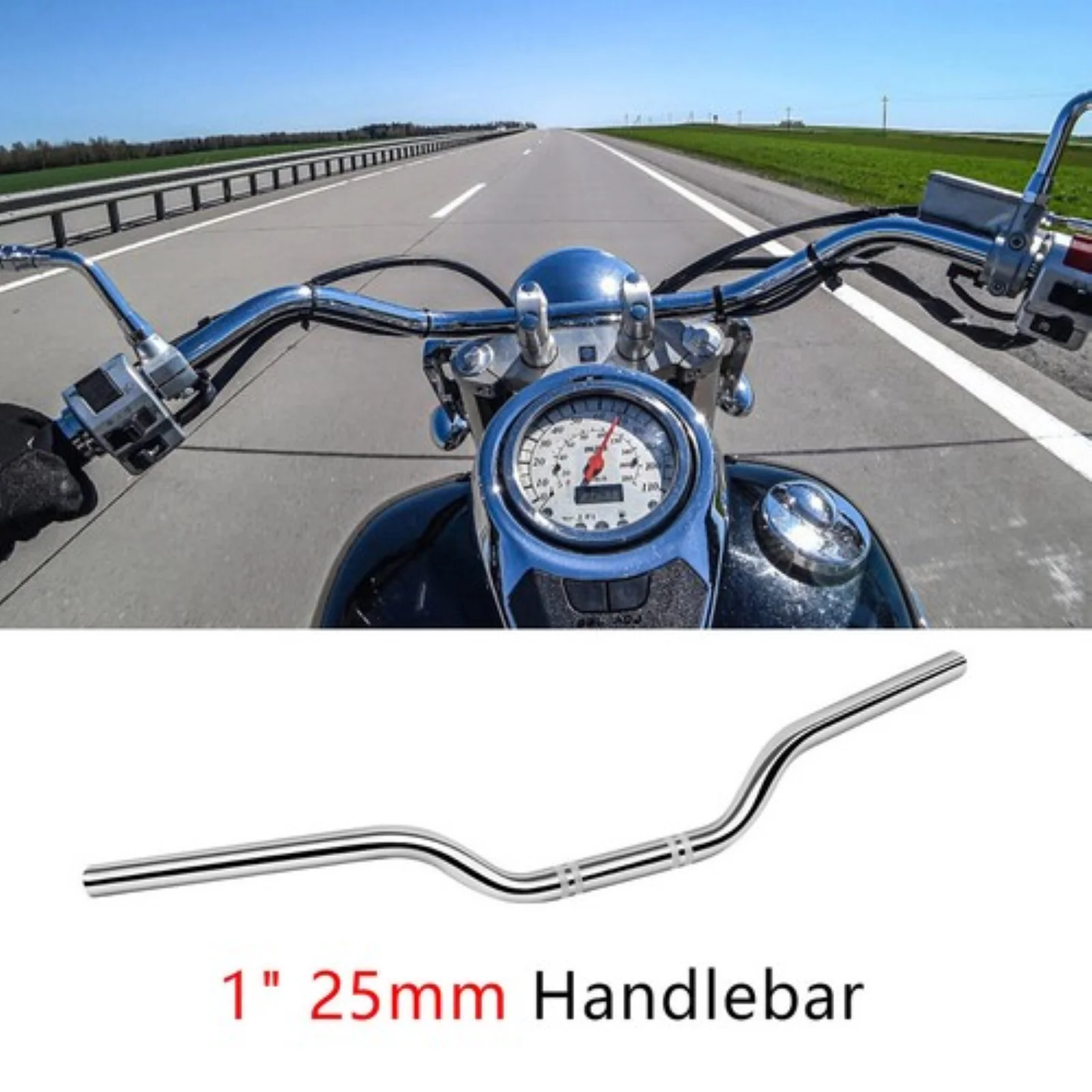

Motorcycle 1" 25mm Handlebar Tracker Drag Bar For Harley Dyna Sportster Bobber