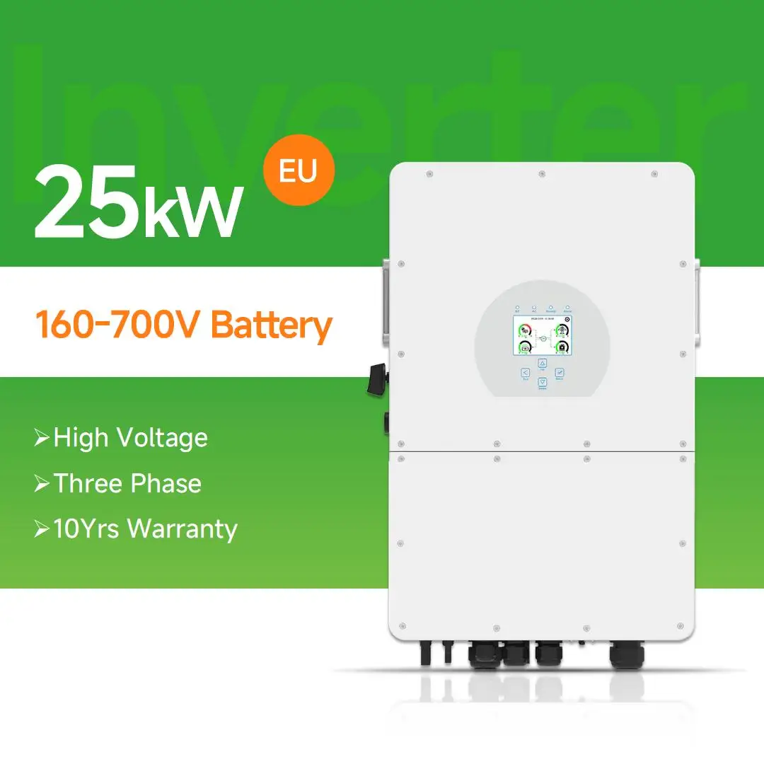 High Voltage Kit Solar Para Casa 25kW 30kW 40kW 50kW Solar Energy System Solar Panels Battery and Inverter