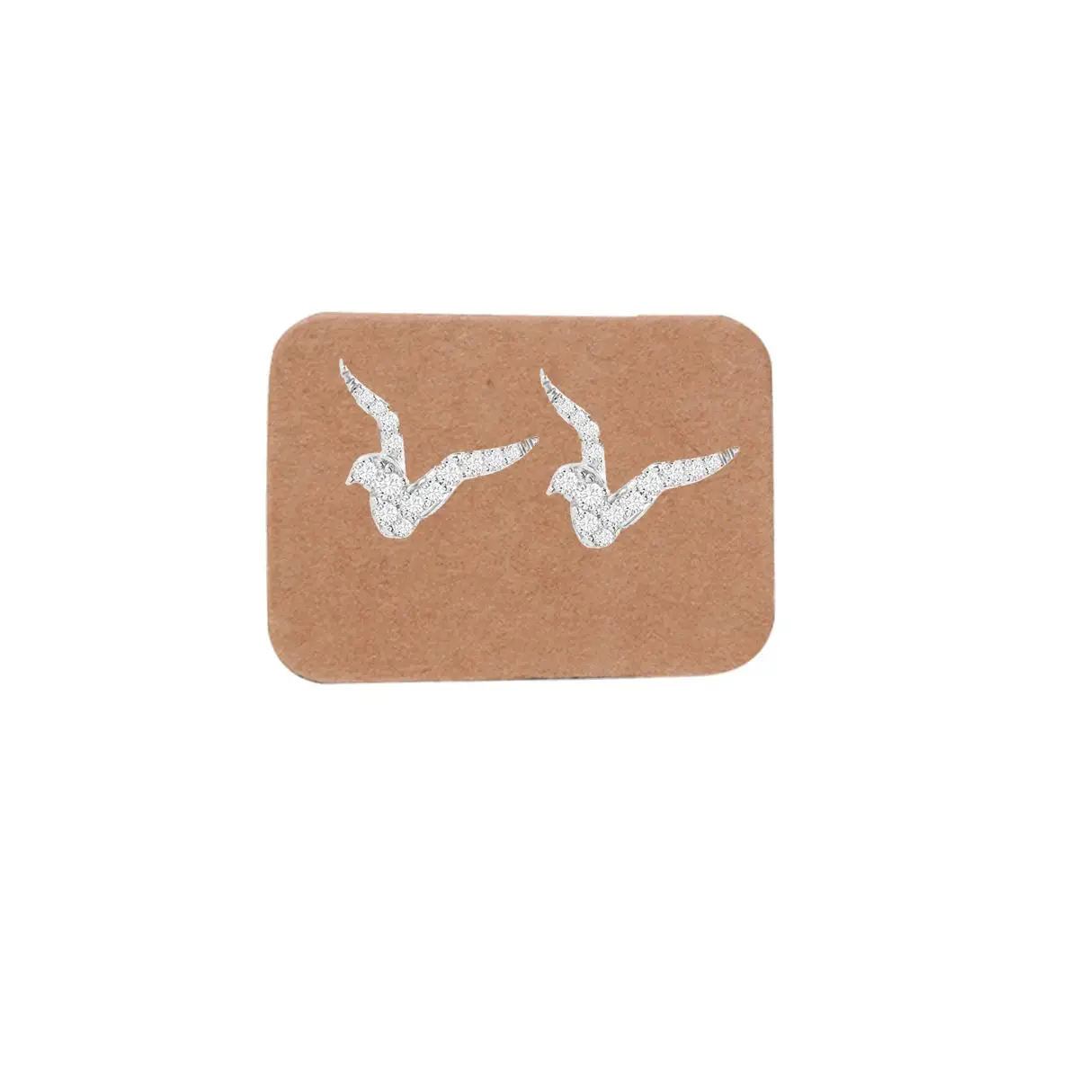 

100 Pcs Earring Cards Kraft Paper Tags for Jewelry Display Storage Pre Cut Hole Ear Stud Card Holder Necklace Packaging Solution