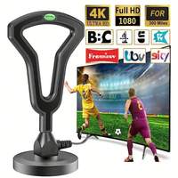 Digital HD TV Antenna with Strong Magnetic Base, TV Reception, Indoor and Outdoor, Newest, 2024