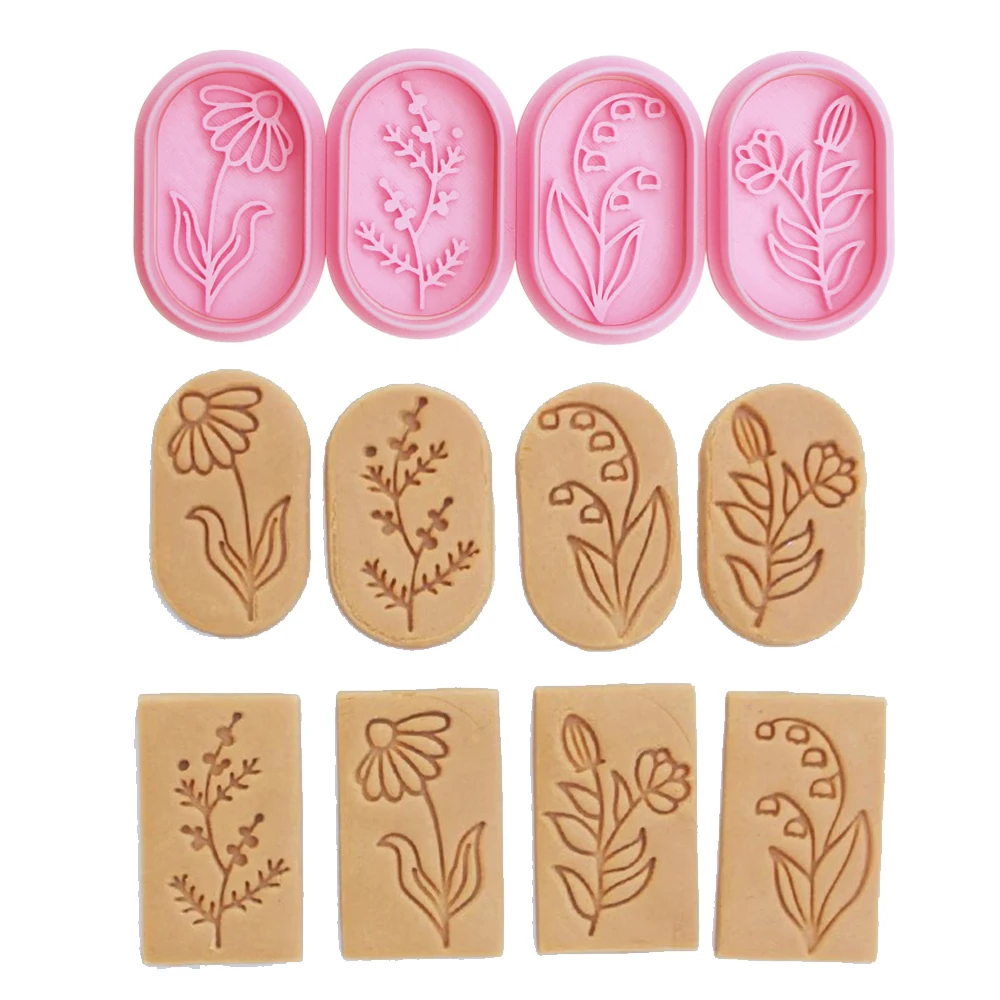 

Глиняные штампы «Ландыш» для тиснения, креативный резак для полимерной глины, ювелирные изделия, керамика, керамические поделки, изготовление сережек своими руками