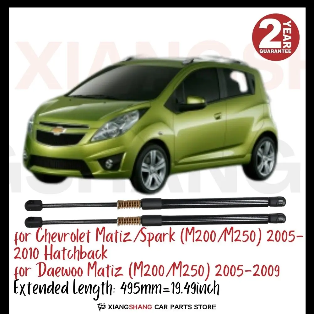 

2pcs Rear Tailgate Damper for Chevrolet Matiz/Spark (M200/M250) 2005-2010 Tailgate WITH SPRING Trunk Boot Gas Charged Gas Struts