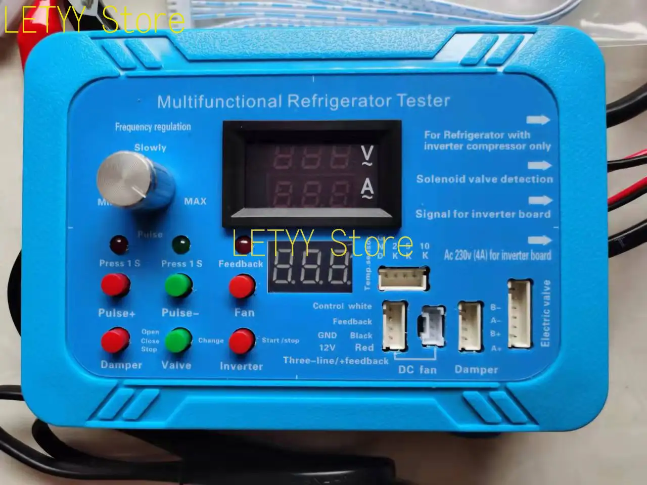 Imagem -02 - Geladeira Compressor Tester Pulso Válvula Solenóide Inversor Geladeira Ferramenta de Teste Detector Universal Ac220v 110v