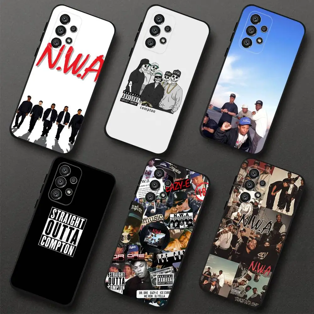 

Чехол для телефона N-NWA rap для Samsung S 25,24,23,22,30,21,10,9,Ultra,Plus,Lite,FE,4,5G, черный мягкий чехол