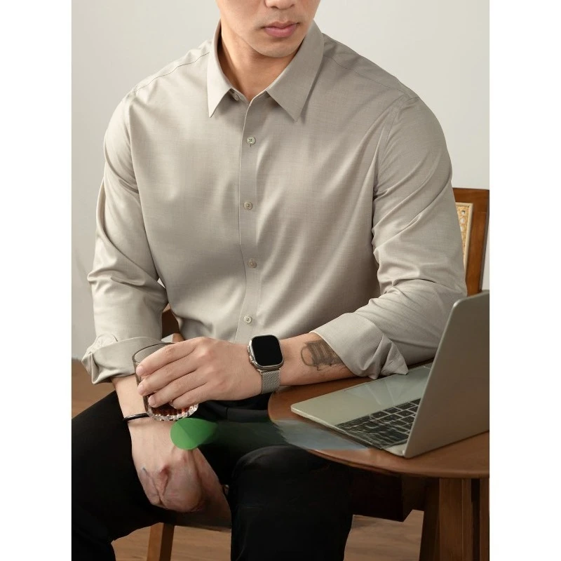 

Shirt Men Spring Autumn Light Business Long-sleeved Shirt