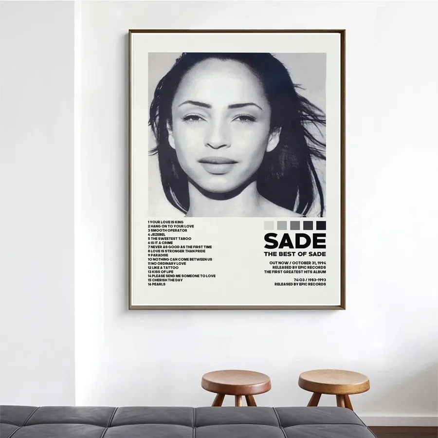 جديد Sades الحب ديلوكس البوب الروح ألبوم الموسيقى غطاء قائمة التتبع المشارك يطبع حائط لوح رسم صورة فنية غرفة المعيشة ديكور المنزل #4