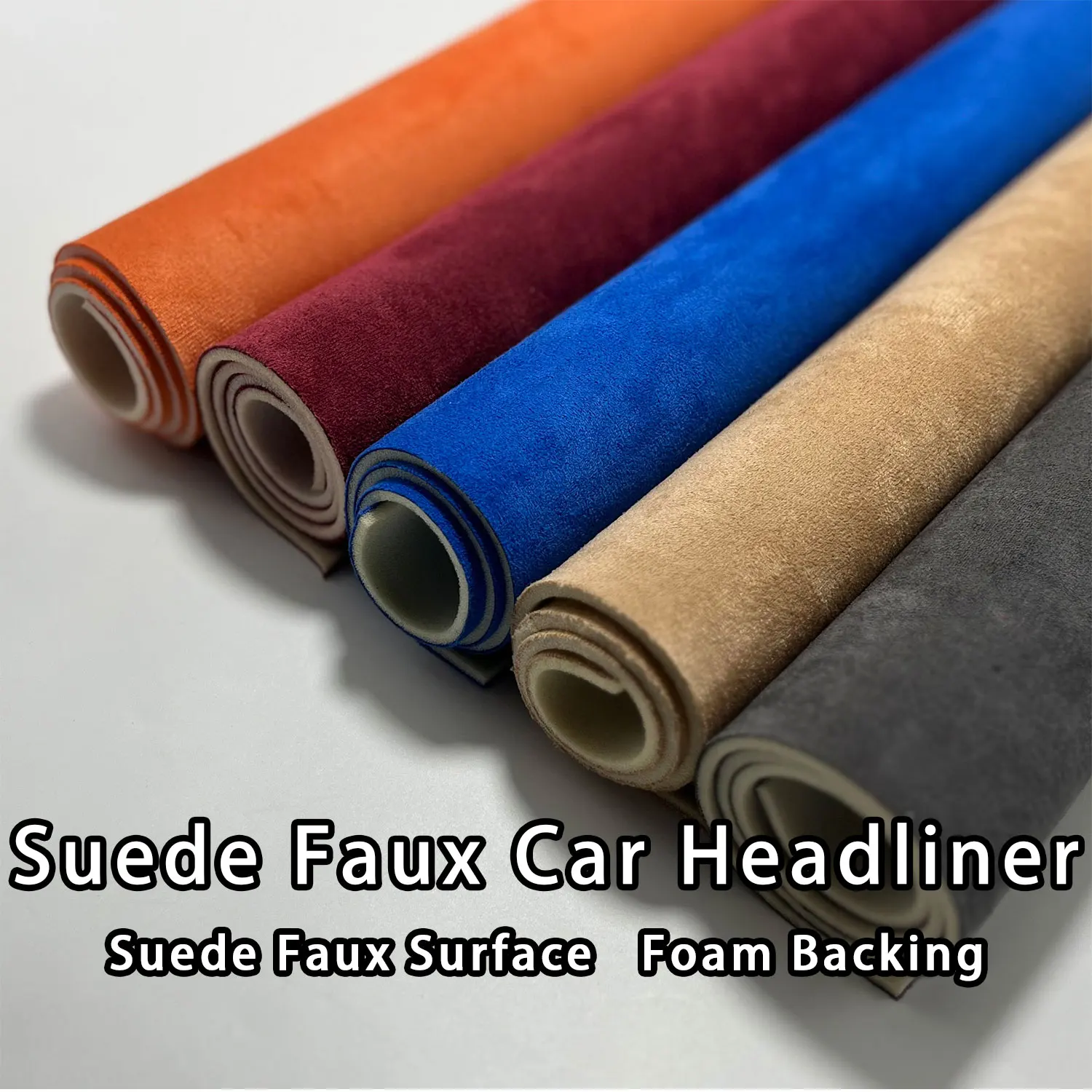 

280x140cm Suede Car Headliner Car Roof Fabric Sponge Backing for Automotive Interior Modification Truck DIY Ceiling Decoration