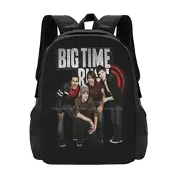 Big Time Rush Bag Backpack For Men Women Girls Teenage Big Time Rush Btr Retro Logan James Carlos