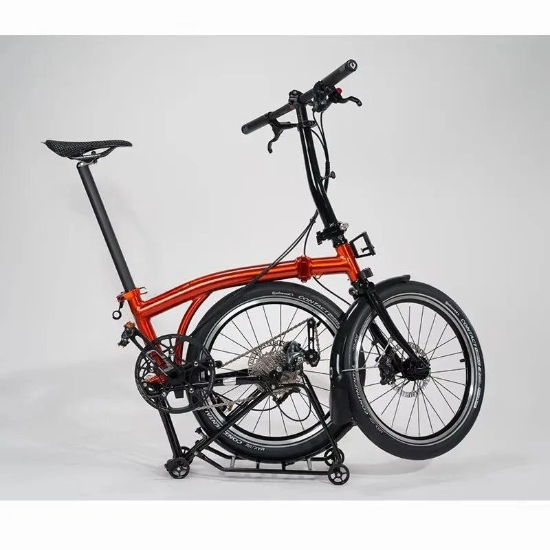 

Складной велосипед D20 с гидравлическими дисковыми тормозами, рамой из алюминиевого сплава, тройным складыванием, ультралегкий, 20 дюймов, 10 скоростей