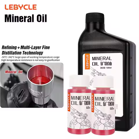 LEBYCLE Bicycle Brake Mineral Oil 60ML DOT Hydraulic Brake Oil 60ML For Shimanod MGUARA Tektro Bike Hydraulic Brake Systems