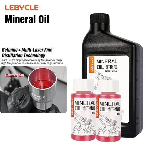 LEBYCLE aceite Mineral de frenos de bicicleta 60ML DOT aceite de freno hidráulico 60ML para sistemas de frenos hidráulicos de bicicleta Shimanod MGUARA Tektro