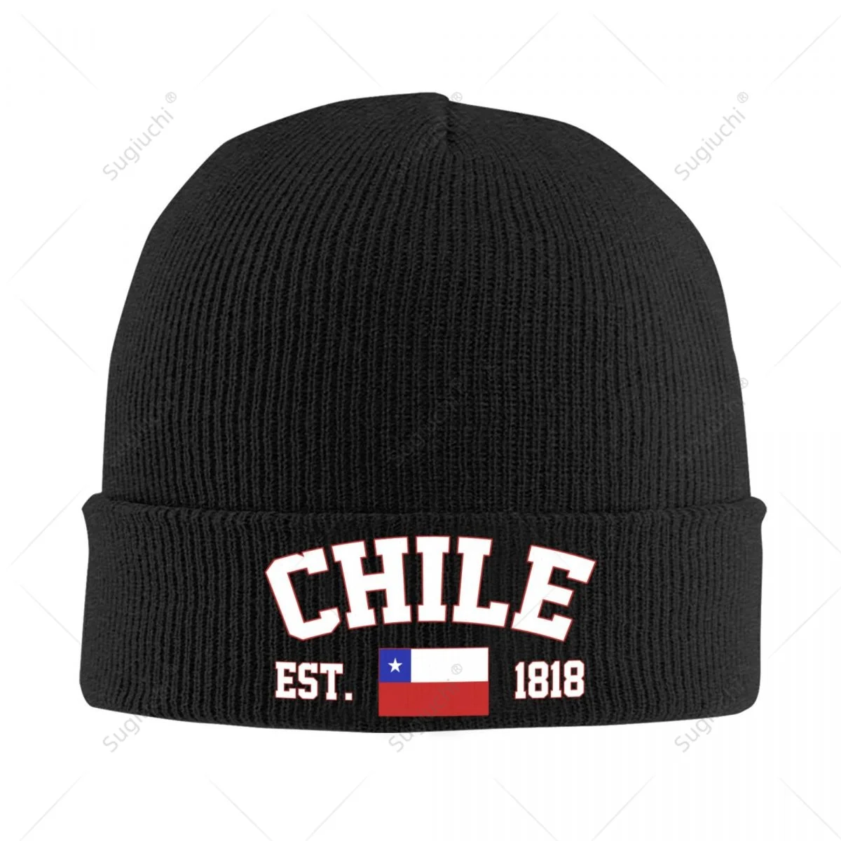 

Unisex Chile EST.1918 Knitted Hat For Men Women Boys Winter Autumn Beanie Cap Warm Bonnet