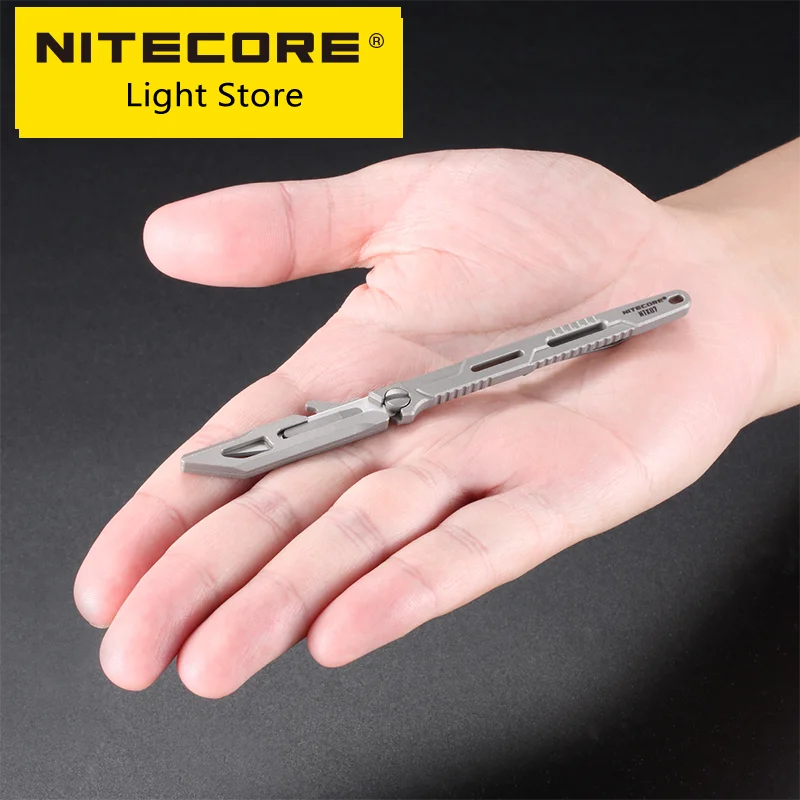 

Nitecore NTK07 TC4 Titanium Alloy Unibody Knife CNC Ultra-Slim Lightweight Mini Portable Tactical for Survival Hunting EDC