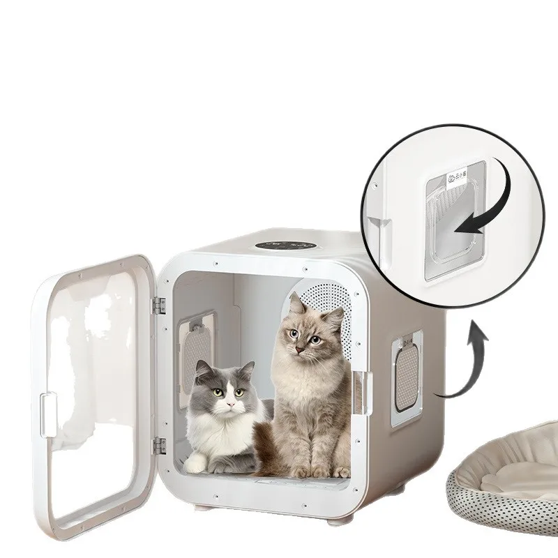 

Pet drying box for cats and pets Fully automatic smart home silent cat pet drying box dryer integrated