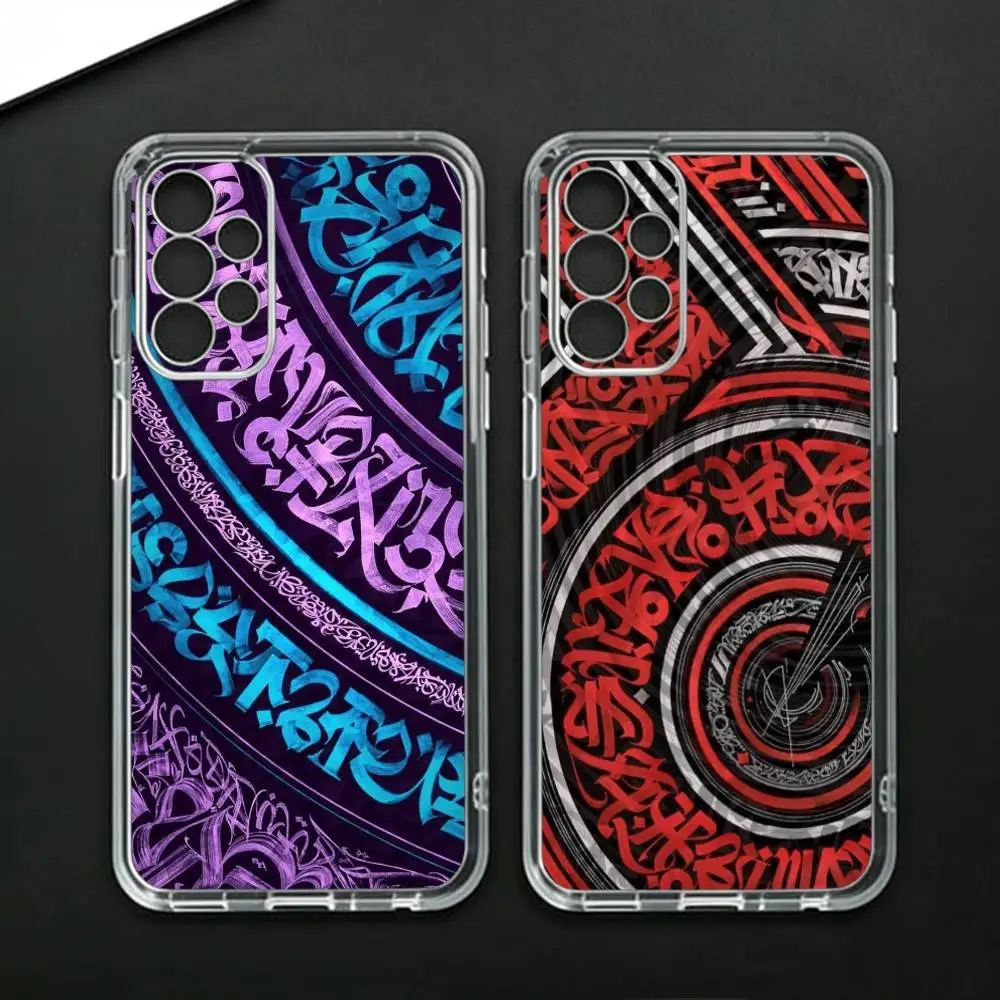 P-Pokras Lampas Art Graffiti  Phone Case For Samsung Galaxy A71,A70,A52,A51,A40,A30 Transparent Cover