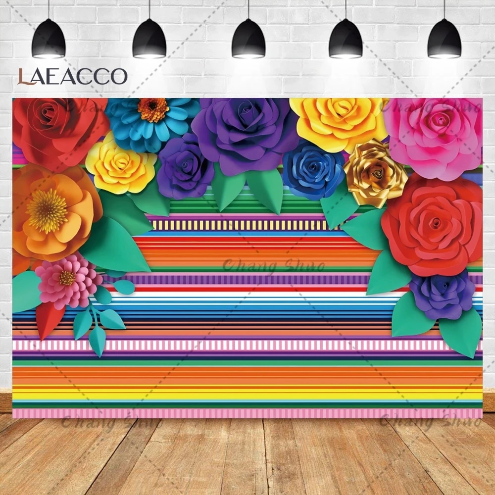 Mexican Fiesta Background With Cactus And Sombrero Decoration Cinco De Mayo Festival Birthday Banner Photography Backdrop