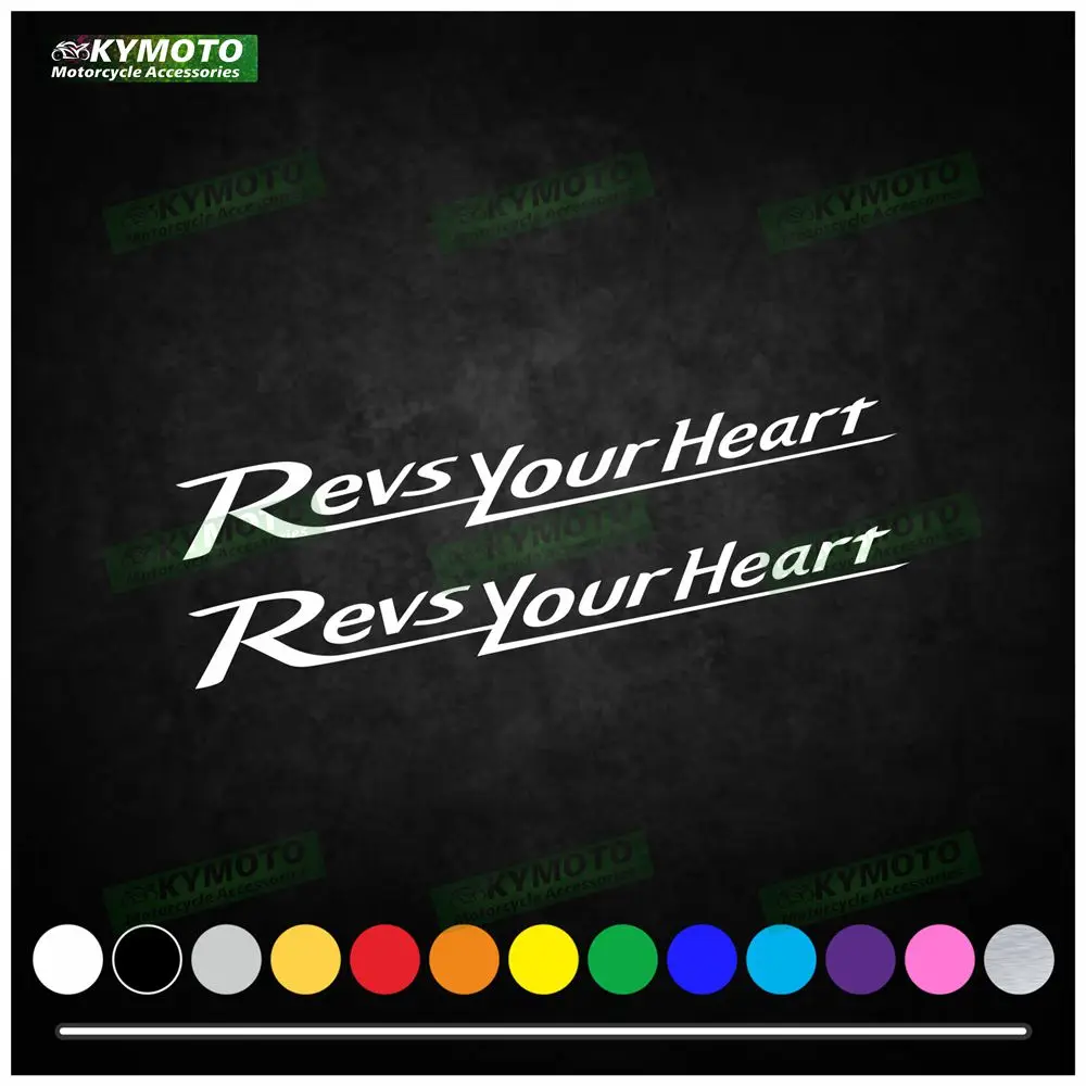 

For Revs your heart motorcycle accessories decals fairing decoration helmet fuel tank wind wing engine logo reflective stickers