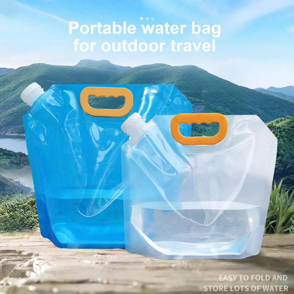 Freezer Water Bag Foldable Bpa-free Water Bag for Ice Baths Leakproof Heat-resistant Container with Capacity Food Grade