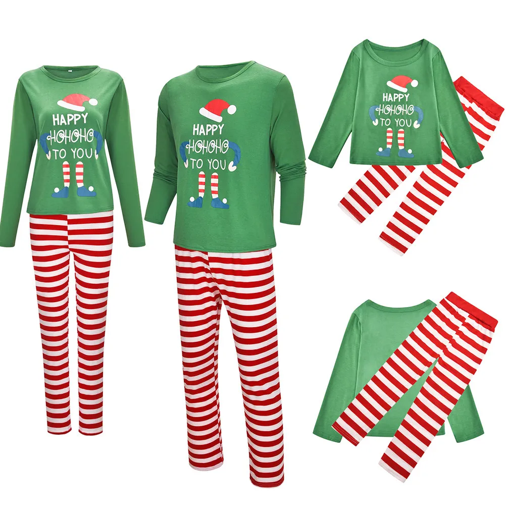 

1Set Christmas Kids Pajamas Parent-Child Warm Autumn Winter Clothes Size 110 Fun Family Christmas Pajamas Set Holiday Matching
