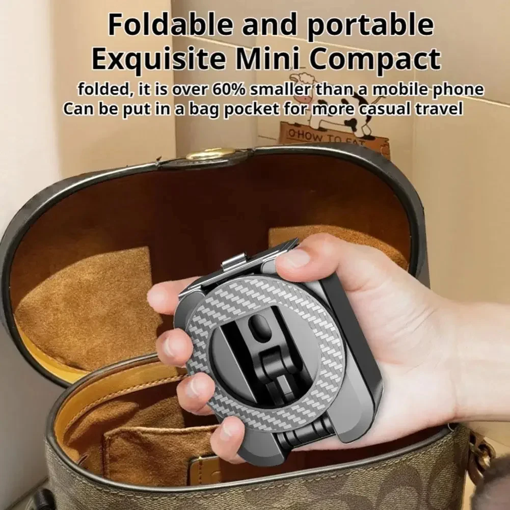 Новая магнитная подставка для телефона, складной выдвижной портативный дорожный держатель для фитнеса, кухни, живой кронштейн, магнитная поддержка для путешествий