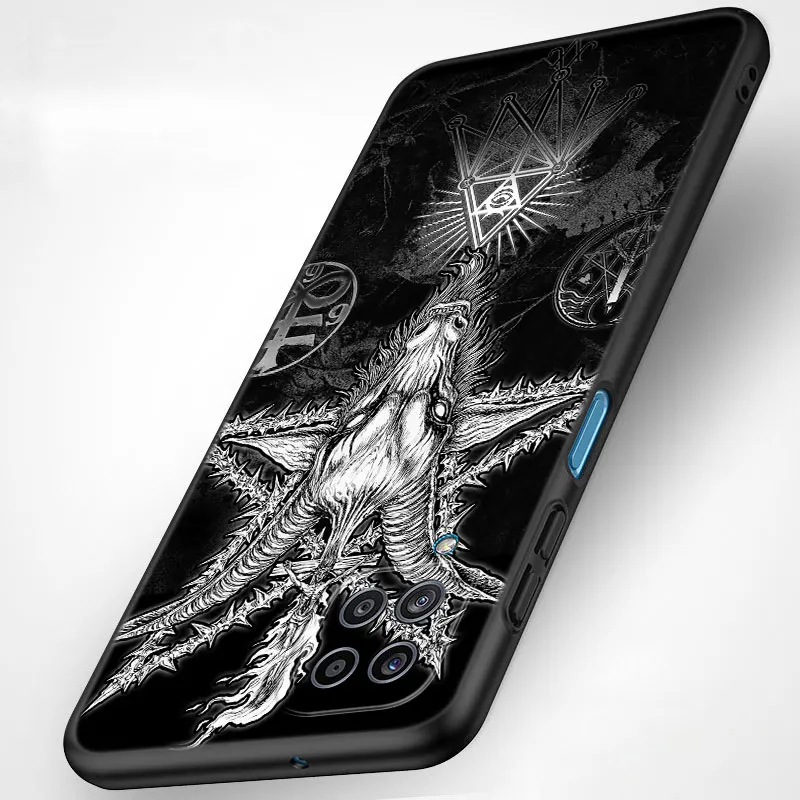 Satanic Scary Skull Phone Case For Samsung Galaxy A21 A30 A50 A52 S A13 A22 A32 4G A23 A33 A53 A73 5G A12 A31 A51 A70 A71 A72