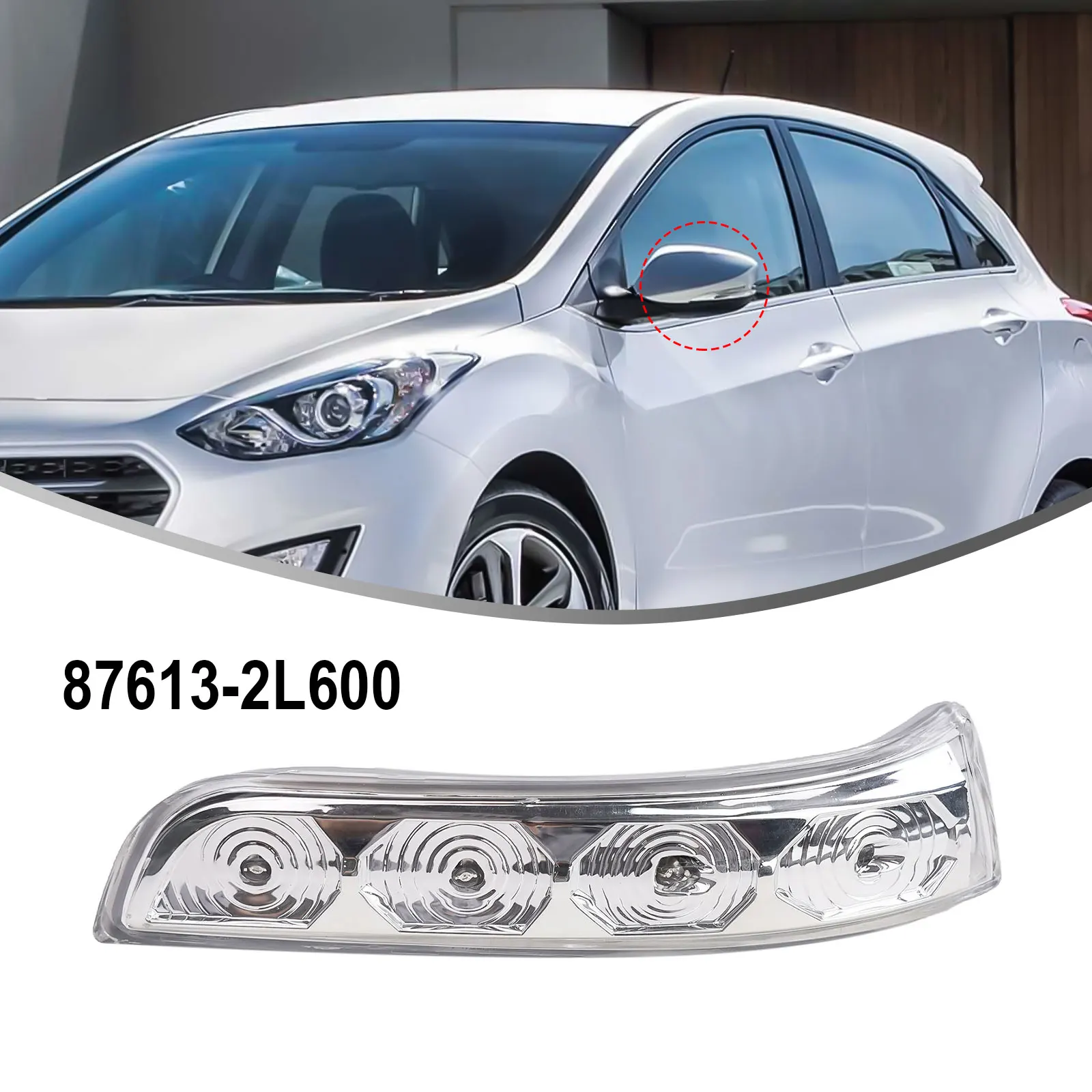مصباح إشارة الانعطاف LED لمرآة الرؤية الخلفية اليسرى لسيارة Hyundai I30 2009 2012 لون كهرماني يدوم طويلاً 50 000 ساعة