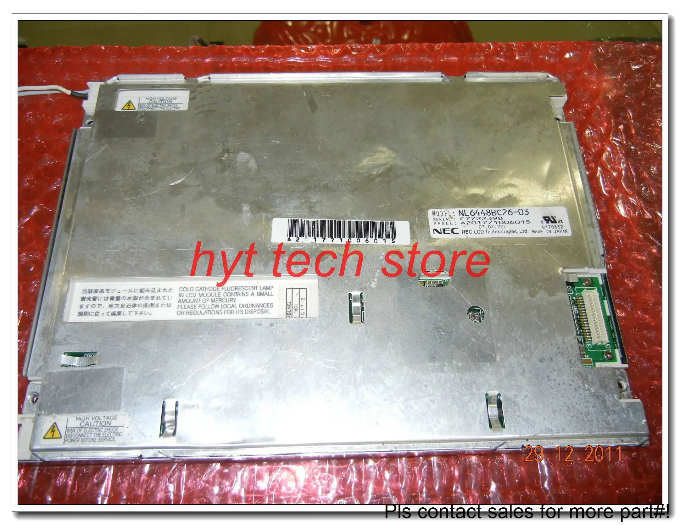 NL6448BC26-01 NL6448BC26-03 8,4 Zoll Industrie-LCD-Panel, 640 x 480, Original auf Lager