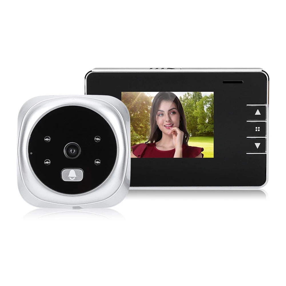 2.8 Inch LCD Digital Peephole Doorbell Camera Night Vision Viewer Video Electronic Door Bell  Home Security Outdoor Door Eye