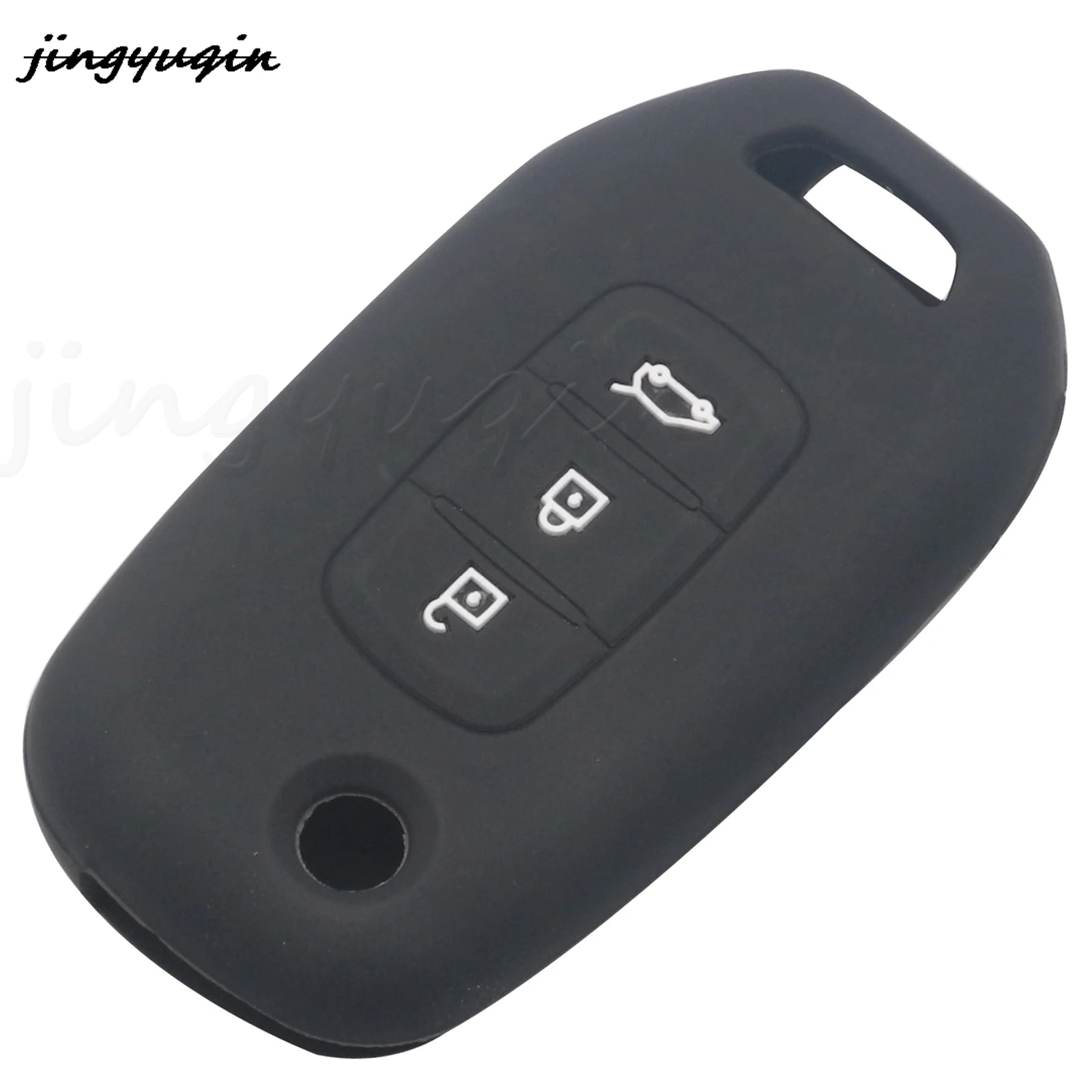 jingyuqin 3 Buttons Remote Car Key Cover Case Silicone Protect Shell For Renault Kadjar Koleos Megane