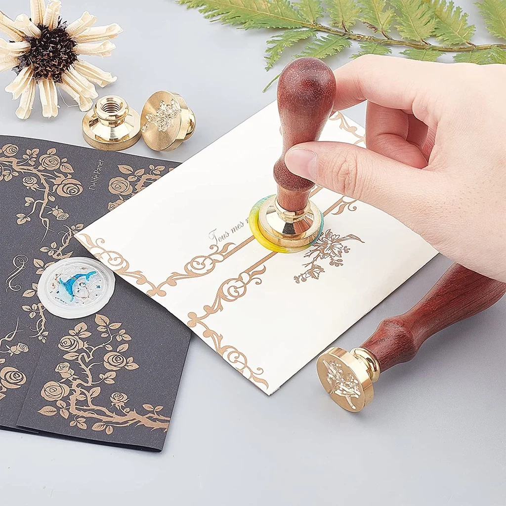 1PC Animal Wax Seal Stamp Head Replacement 25mm Vintage Sealing Wax Stamp Heads Only No Handle for Envelopes Cards Invitations