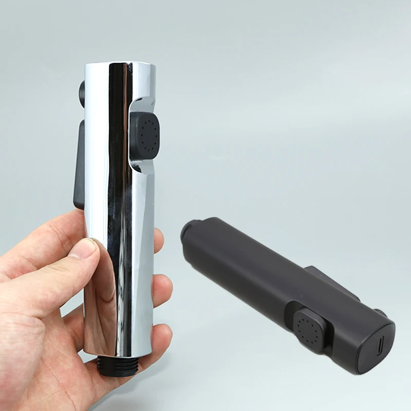 

2 way ABS Sprayer Shower Head handheld Bathroom black sliver high-pressure Toilet Bidet Gun Faucet For WC Bathroom Accessories