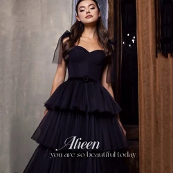 Layered Gala Dresses Woman Evening Elegant Black Party Dress Women Customized Sweetheart Sharon Happy Luxury Woman's White Long