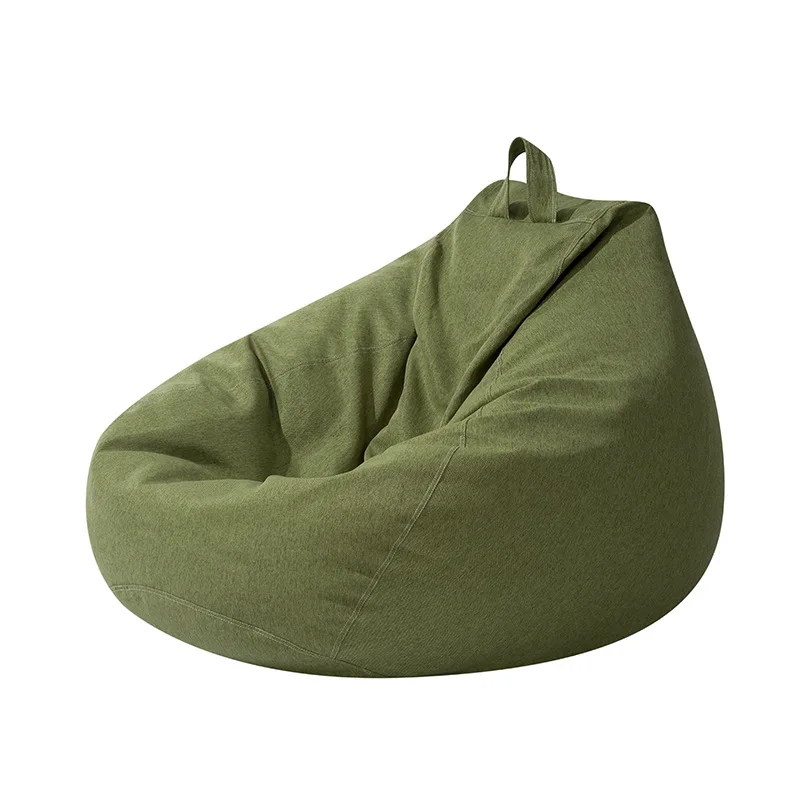 

Modern Simple Cotton Linen Balcony Lazy Sofa Bedroom Single Sofa Tatami Fabric Full Set Bean Bag Detachable Storage
