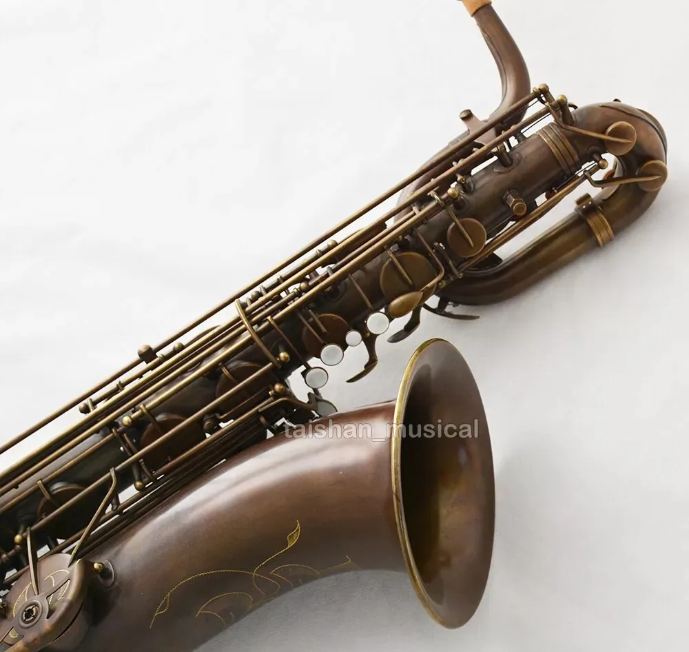 Expert Unlacquer Retro Baritone Saxophone Eb Sax Low A High F#