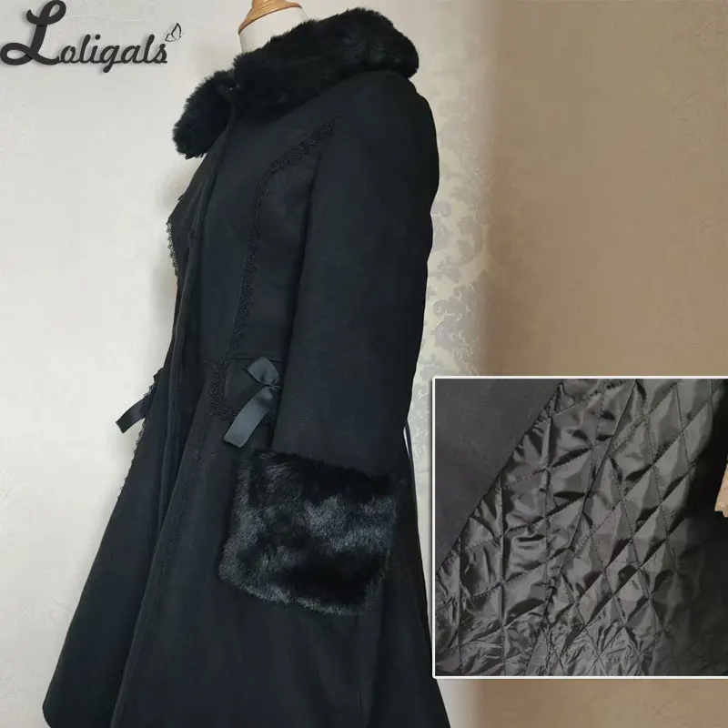 Custom Tailored Women\'s Winter Coat Retro Style Female Two Piece Long Coat with Poncho Jacket