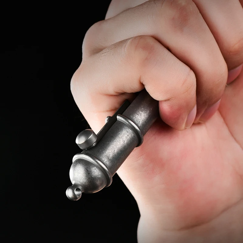 Creative Titanium Alloy Tactical Pen Imitation Cannon Barrel Bolt Pen Camping EDC Tool