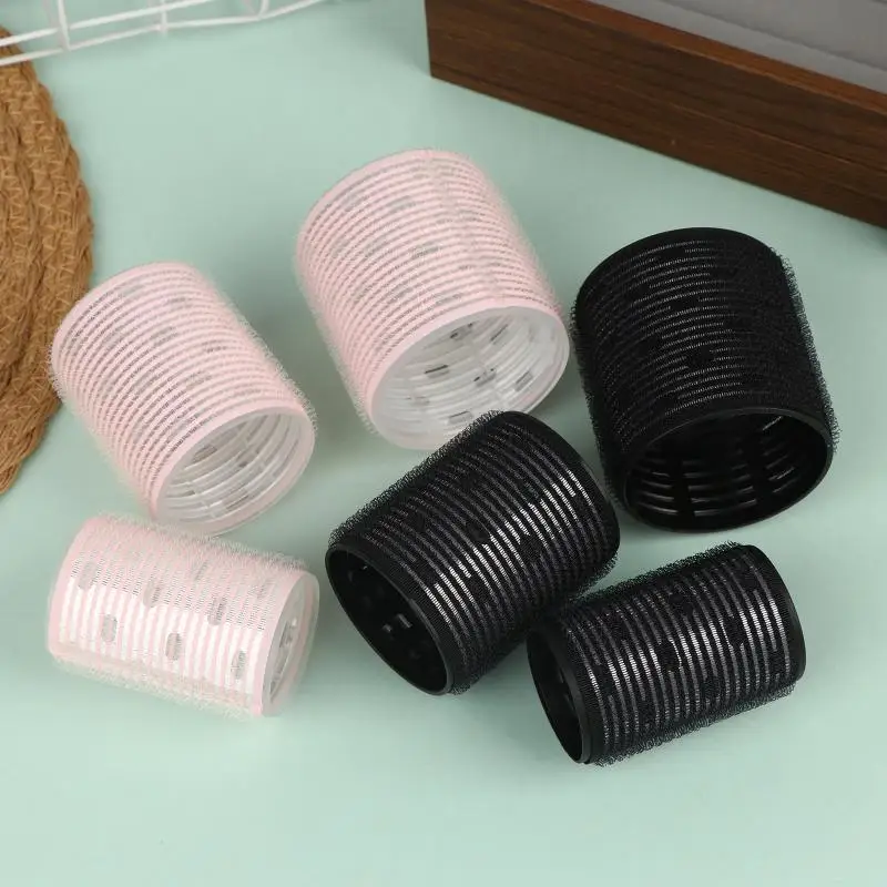 8Pcs Bangs Styling Roller Set Aluminium Silver Core Self Grip Hair Curlers for DIY Volume Easy Hairdressing view 5
