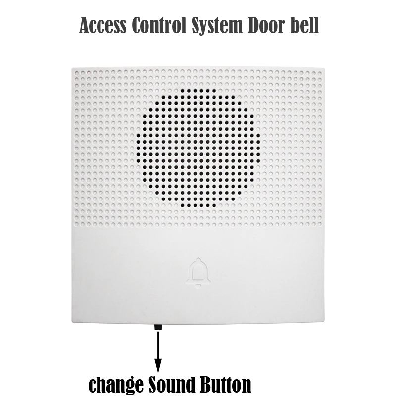 Timbre de puerta con cable y batería, sistema de Control de acceso de dos tipos para puerta, 38 sonidos ajustables, 12V