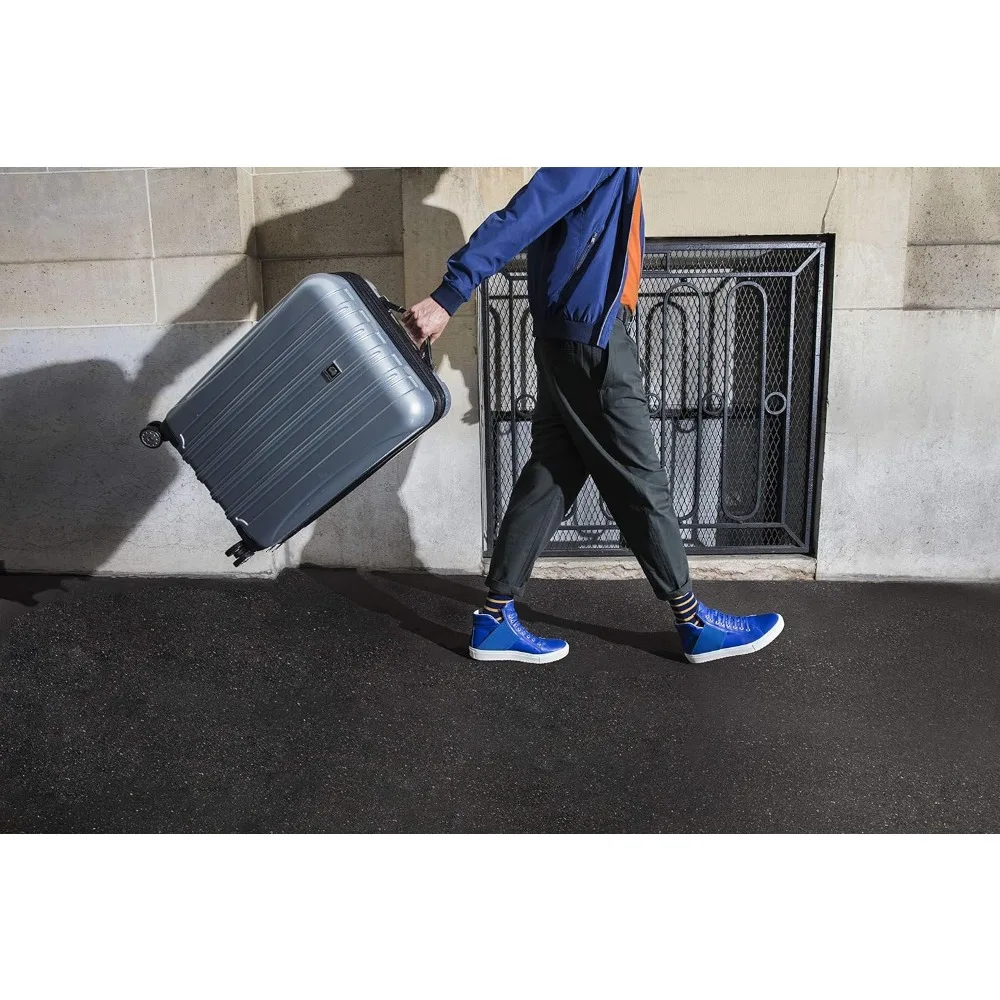 Bagagem giratória expansível de 21 polegadas com lado rígido de titânio, design Aero para viagens em Paris