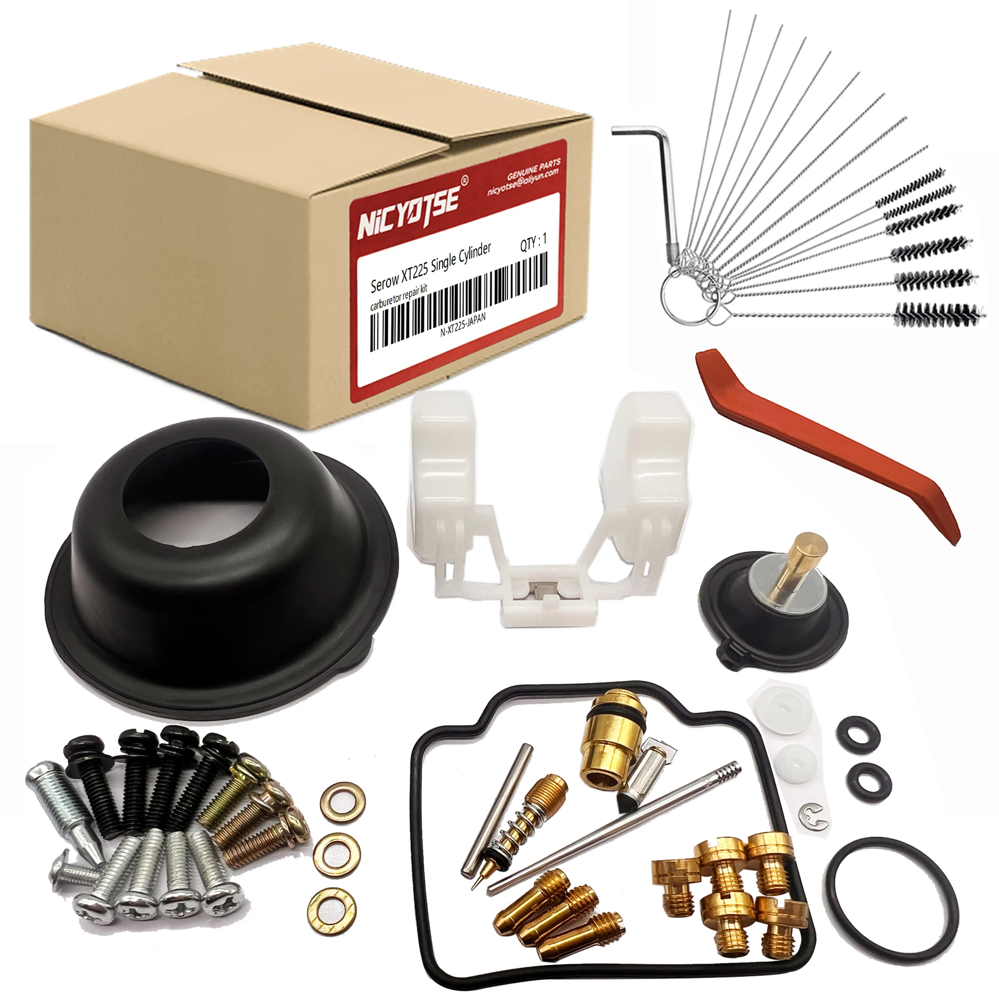 Repair Kit Compatible with Yamaha Serow XT225 Single Cylinder Motorcycle Carburetor