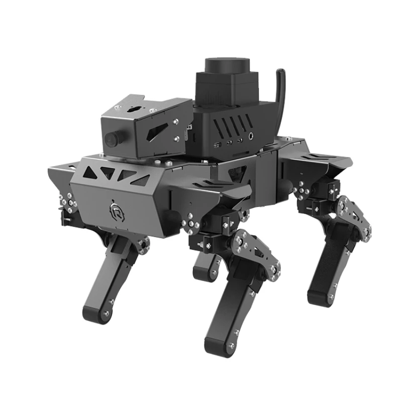 Robot, bionic four-legged robot dog, intelligent programming AI visual recognition SLAM Raspberry Pi 4B