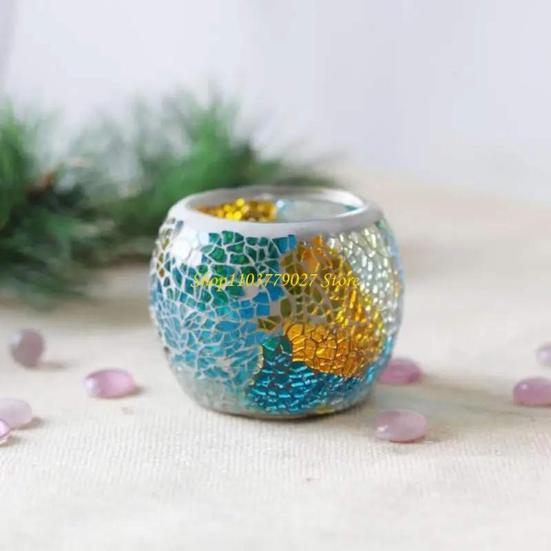 C4DF Transparents Glass Holders Colorful Moroccans For Parties And Gatherings