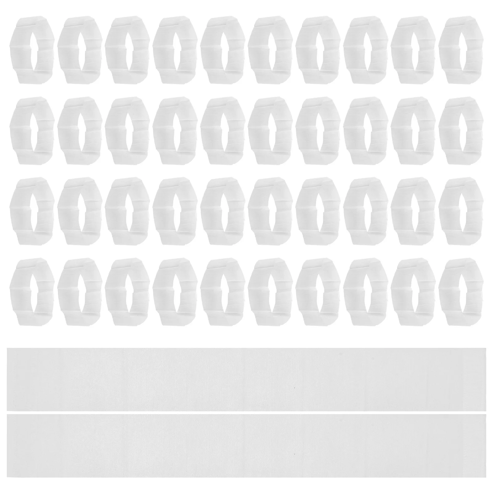 

50pcs Disposable Spa Headbands For Women Elastic Non-Woven Facial Hair Bands Skin Care Face Washing Makeup Salon Use