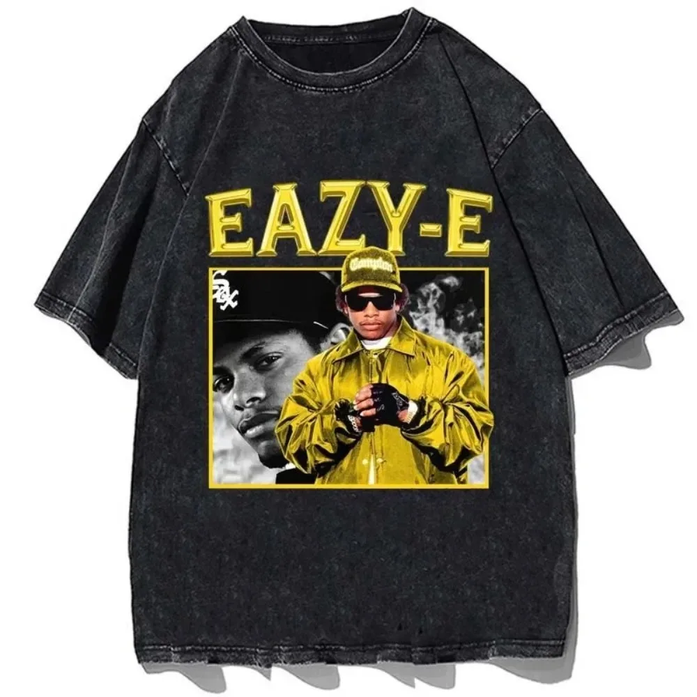 Rapper Eazy E Vintage Graphic Shirt 90s Streetwear Cotton T-shirt for Man Women Hip Hop Short Sleeve Unisex Casual Oversize Tops