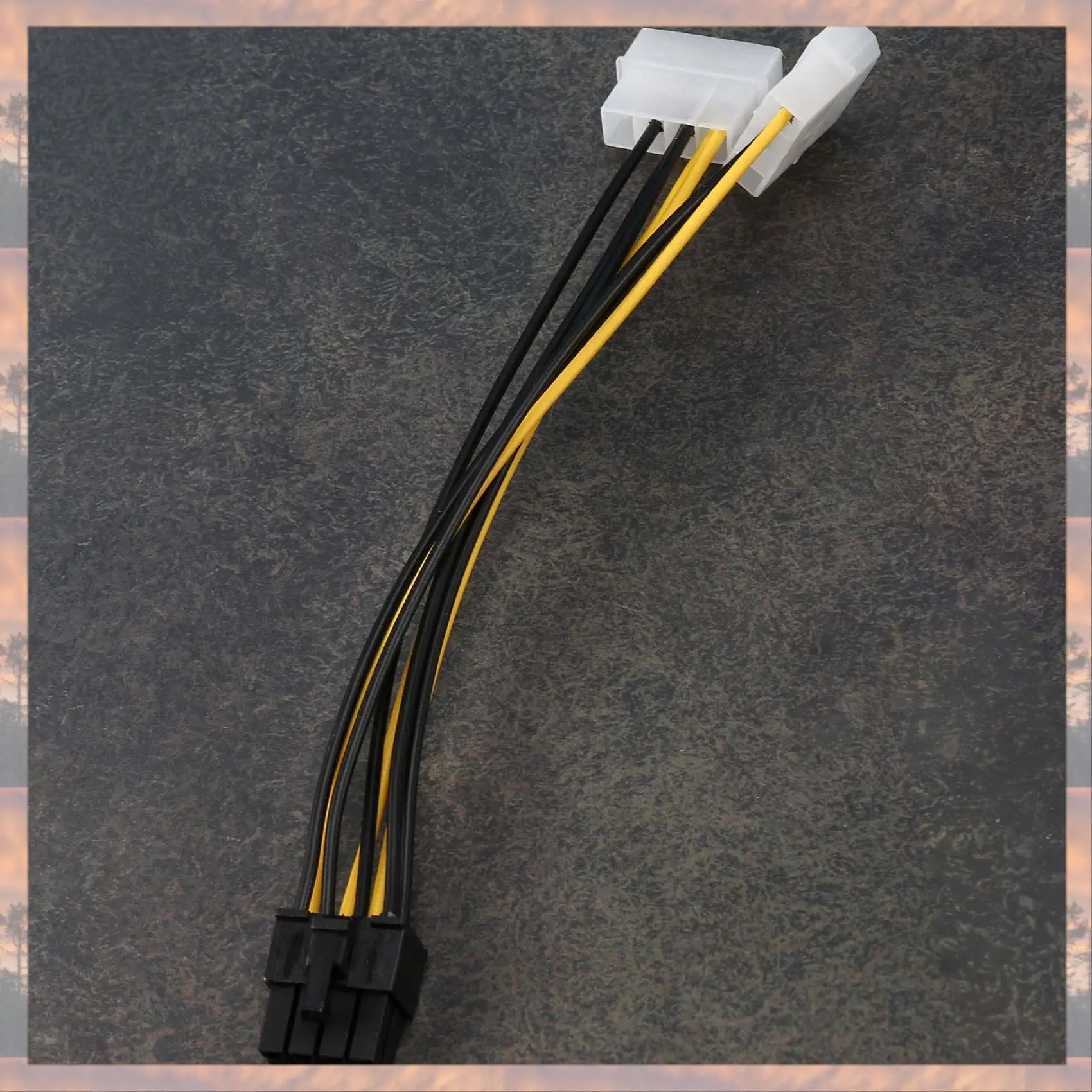 

2025 Новинка-10 шт. 2 Molex 4-контактный к 8-контактному видеокарту PCI Express Pci-E ATX PSU Кабель-Molex к Pcie 8-контактный адаптер Cor