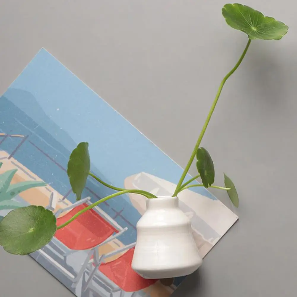 Mini Vase Magnet 3d Miniature Flower Vase Magnet for Fridge Home Office Kitchen Ceramic Decoration for Locker for Refrigerator