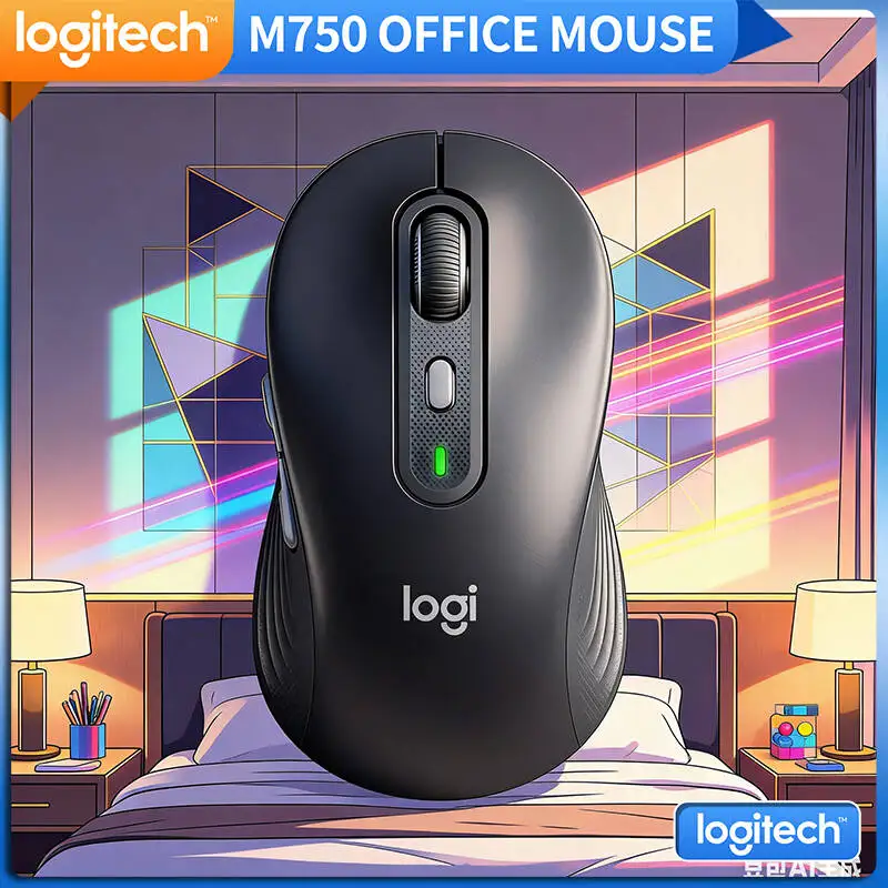 

Бесшумная мышь Logitech M750 Silent Signature — точность 4000 DPI, из переработанного пластика, двойное подключение, 24 месяца автономной работы, удобна для путешествий