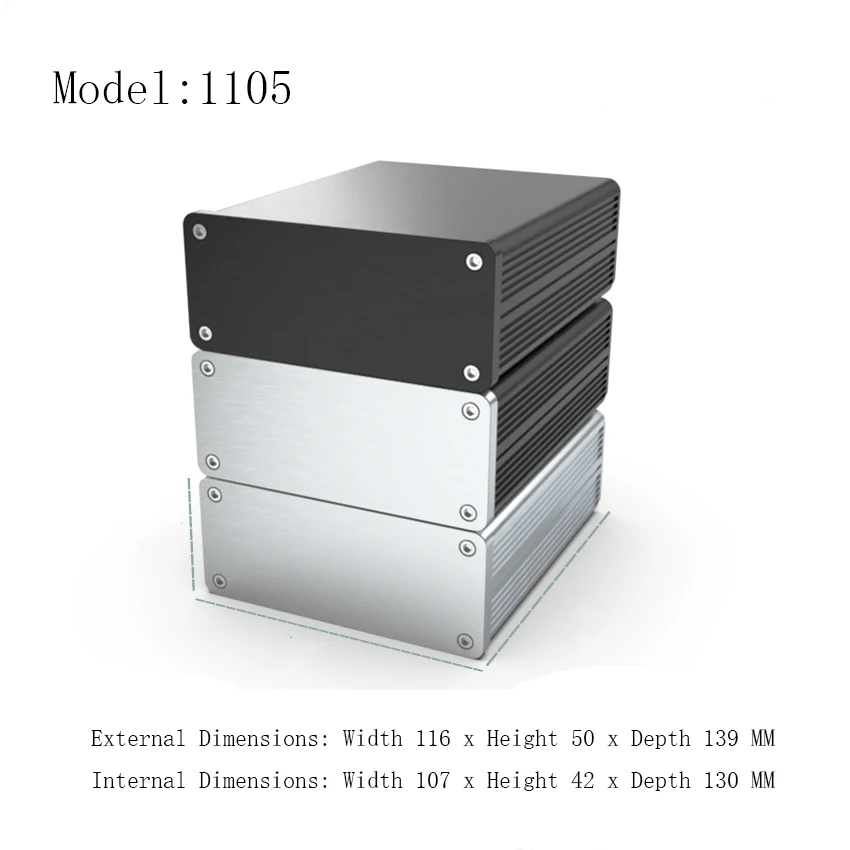 

Полностью алюминиевые корпуса Weiliang Audio по индивидуальному заказу для усилителей для наушников и блока питания, высококачественные чехлы для аудиооборудования