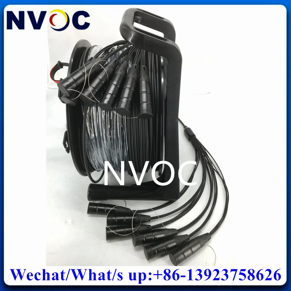 

300M 24C Outdoor PDLC Armored Fiber SM 9/125 G6571A 7.0mm LSZH Patch Cord Connector With Pull Rod/Pulley RXP-G203 Plastic Reel