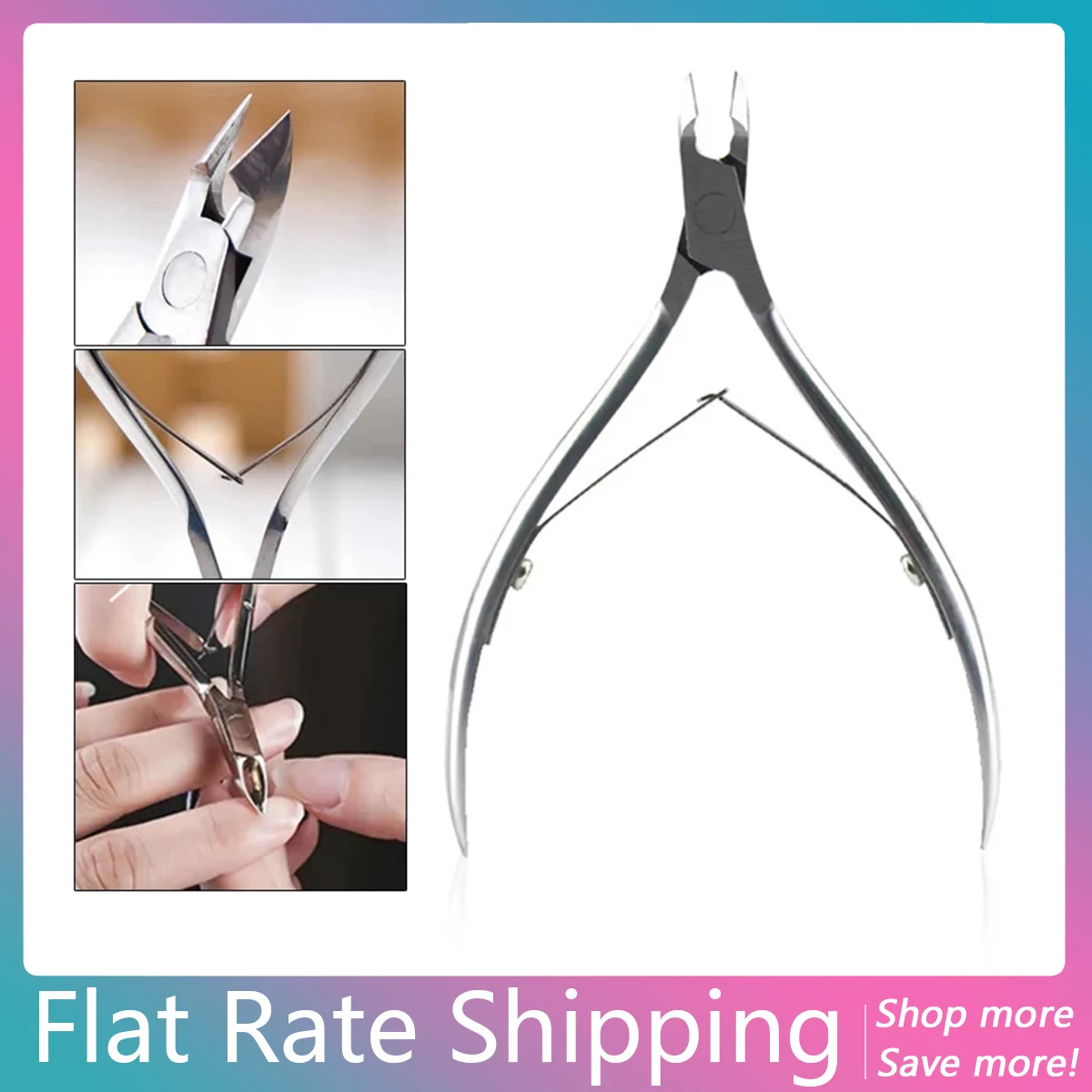 

Flat Rate Shipping 1 Piece Cuticle Nail Nipper Manicure Cutter Trimmer Nail Care Tools Remover Clipper Scissors Nail Clipper